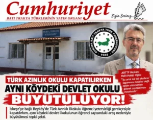 Türk Azınlık Okulu kapatıldı, devlet okulu büyütüldü!