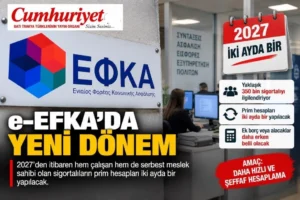 e-EFKA’da 2027’den itibaren yeni dönem!
