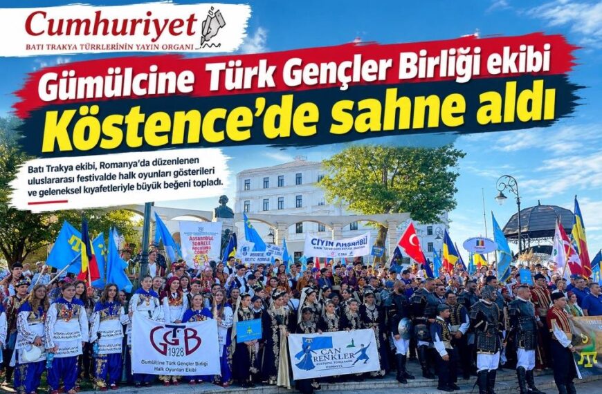 Gümülcine Türk Gençler Birliği ekibi Köstence’de sahne aldı