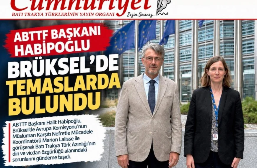 ABTTF Başkanı Habipoğlu Brüksel’de temaslarda bulundu…