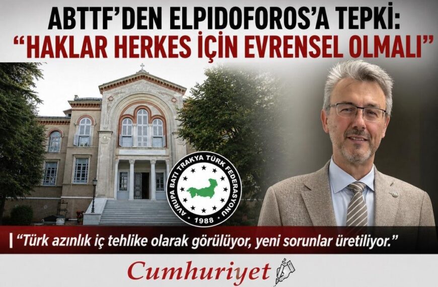 ABTTF’den Heybeliada Ruhban Okulu açıklamasına&hellip;