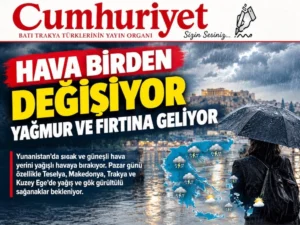 Hava birden değişiyor: Yağmur ve fırtına geliyor!