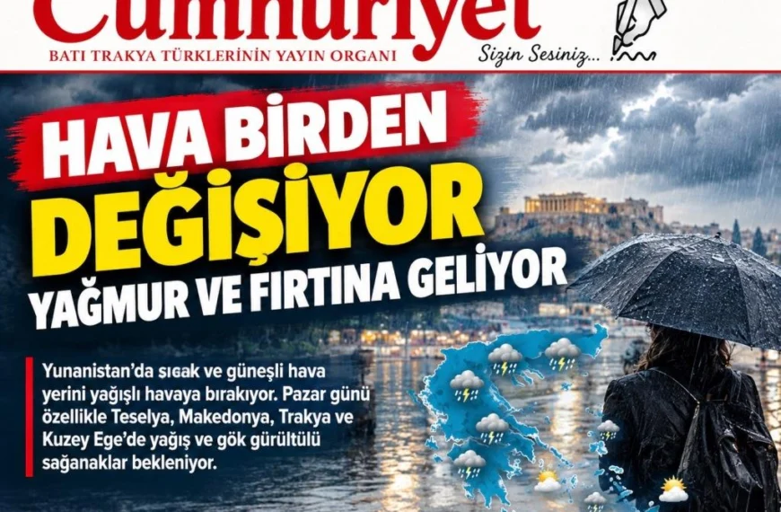 Hava birden değişiyor: Yağmur ve fırtına geliyor!