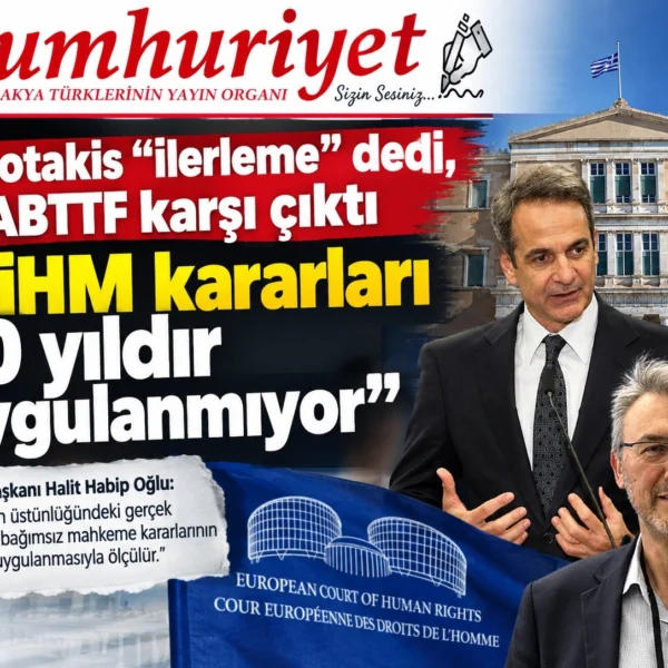 Miçotakis “ilerleme” dedi, ABTTF karşı çıktı