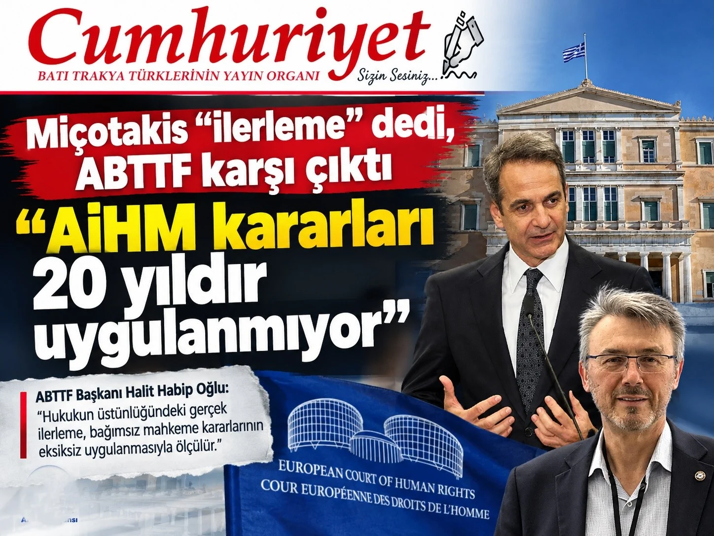 Miçotakis “ilerleme” dedi, ABTTF karşı çıktı