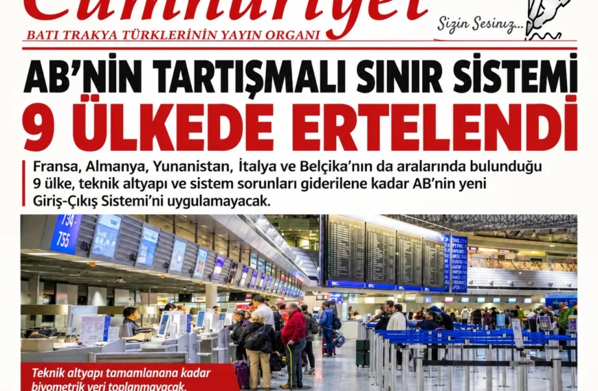AB’nin tartışmalı sınır sistemi 9 ülkede ertelendi!