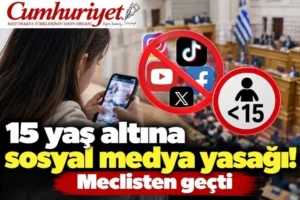 15 yaş altına sosyal medya yasağı! Meclisten geçti