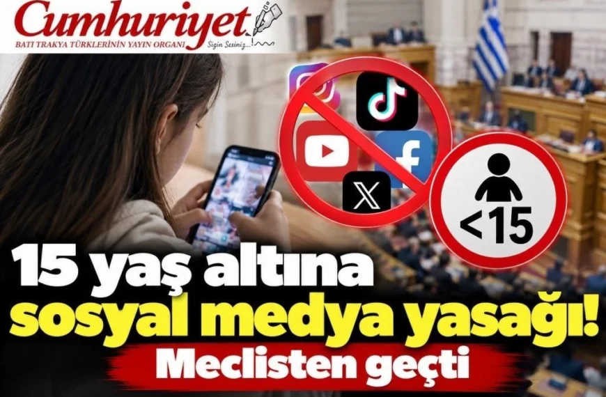 15 yaş altına sosyal medya&hellip;