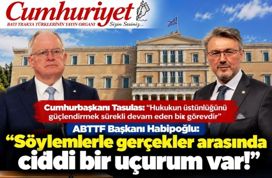 ABTTF Başkanı Habipoğlu’ndan Cumhurbaşkanı Tasulas’a: “Söylemlerle gerçekler arasında&hellip;