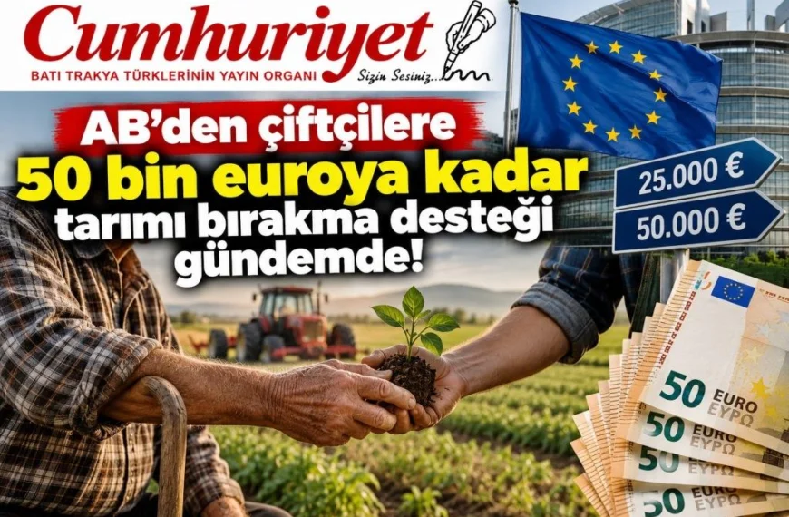 AB’den çiftçilere 50 bin euroya kadar tarımı bırakma desteği