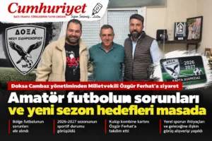 Cambaz futbol takımından Milletvekili Özgür Ferhat’a ziyaret