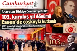 Cumhuriyet Bayramı Essen’de coşkuyla kutlandı…