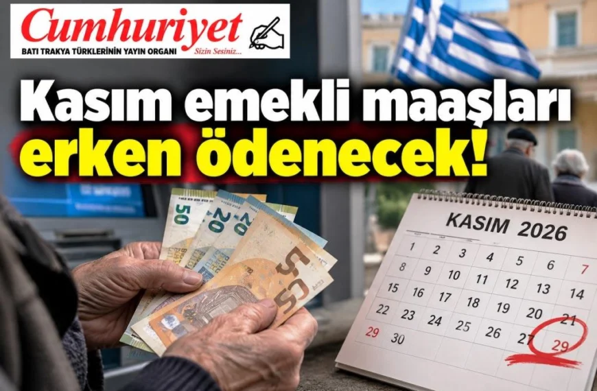 Kasım emekli maaşları erken ödenecek!