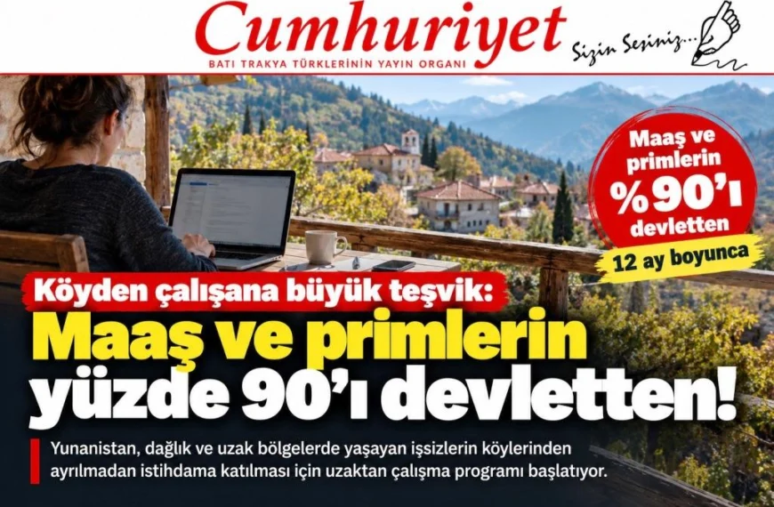 Köyden çalışana büyük teşvik: Maaş ve primlerin yüzde 90’ı devletten!
