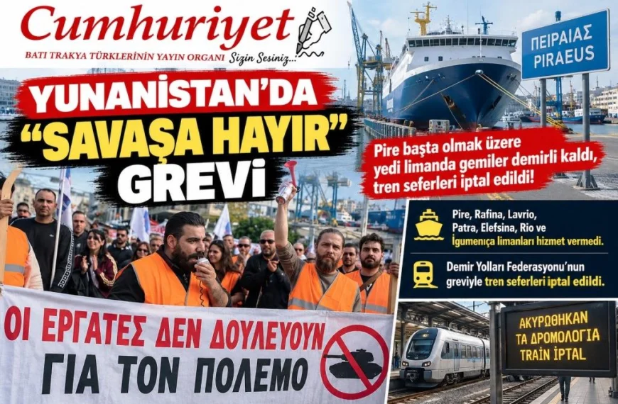 “Savaşa hayır” grevi hayatı durdurdu!