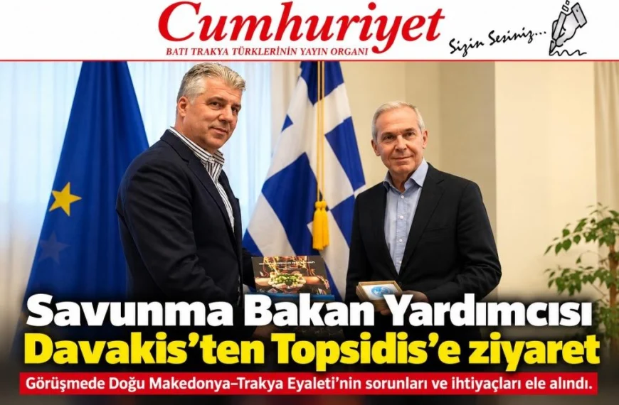Savunma Bakan Yardımcısı Davakis’ten Topsidis’e ziyaret