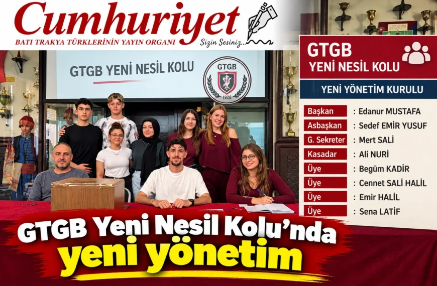 GTGB Yeni Nesil Kolu’nda yeni dönem